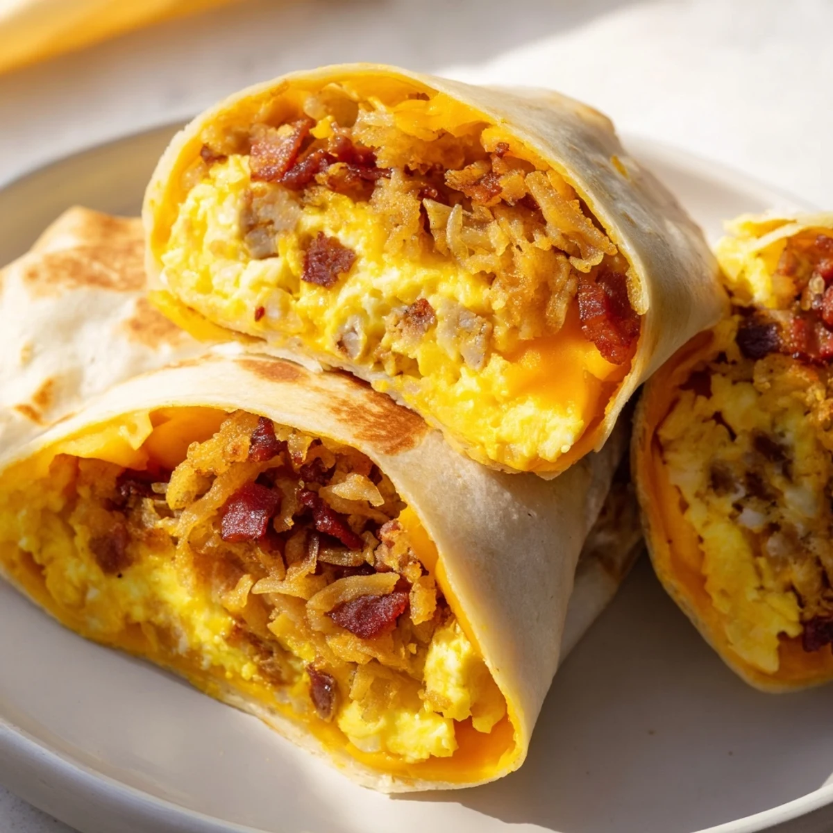 Golden baked B.E.C. breakfast bites, showcasing savory bacon and melted cheese filling; perfect for breakfast.