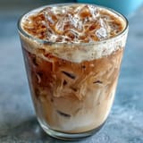 Rich and frothy Starbucks-style shaken espresso with brown sugar sweetness and oat milk creaminess.