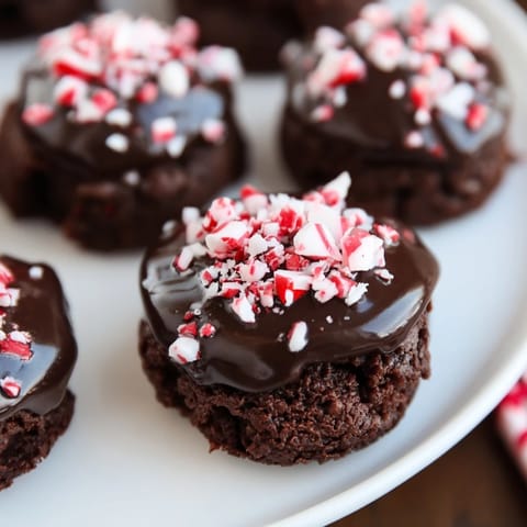 Peppermint Mocha Brownie Bites