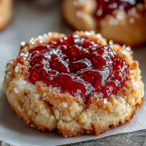 Raspberry Swirl Shortbread Cookies on a cooling rack, with golden edges and a bright jam swirl, ready for teatime.
