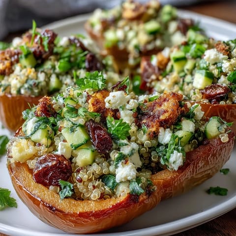 Stuffed Bell Peppers Quinoa Herbs