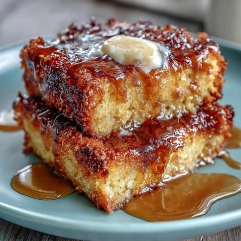 Classic Soul Food Cornbread Skillet with Honey Butter, golden and moist, served warm from a cast-iron skillet with a generous spread of sweet honey butter.