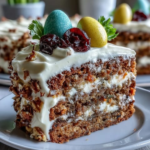 Easter Dessert Carrot Pavlova Lemon