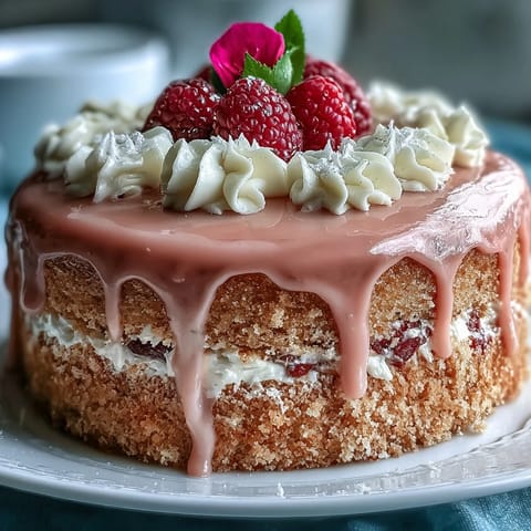 Dripping gold adorns a beautiful Bridal Shower Rosé Velvet Cake, perfect for celebrations.