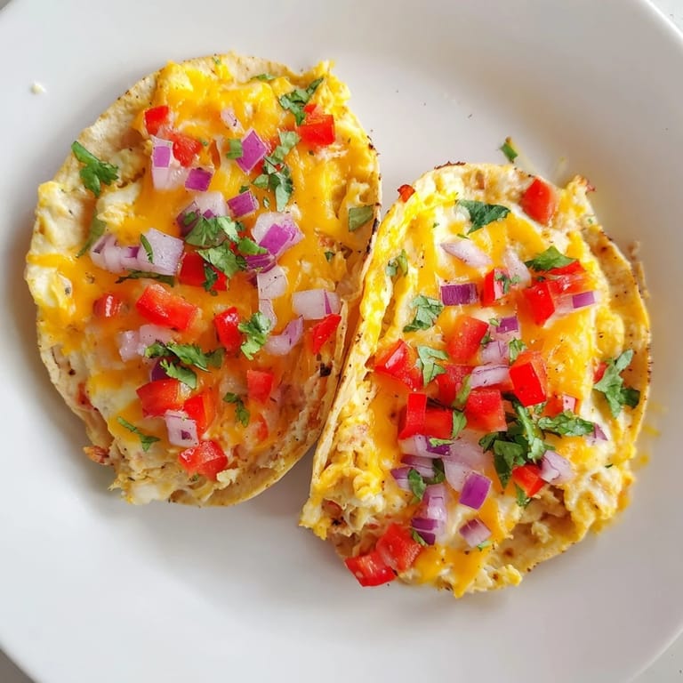 Cheesy Sheet Pan Breakfast Tacos, brimming with eggs and vegetables, perfect for a quick breakfast.
