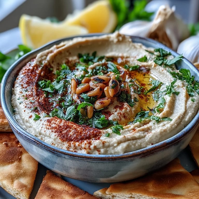 Homemade Black-Eyed Pea Hummus drizzled with olive oil in a serving bowl, ready to enjoy.