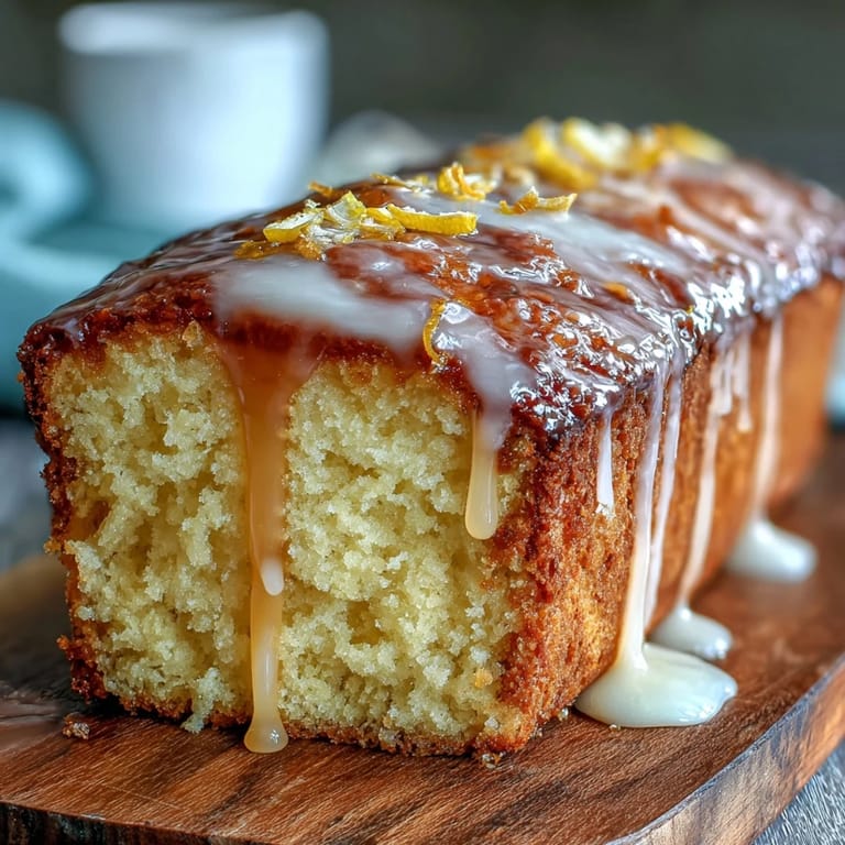 Bright lemon cake infused with citrus zest, drizzled with lemon syrup, and adorned with delicate edible blossoms.