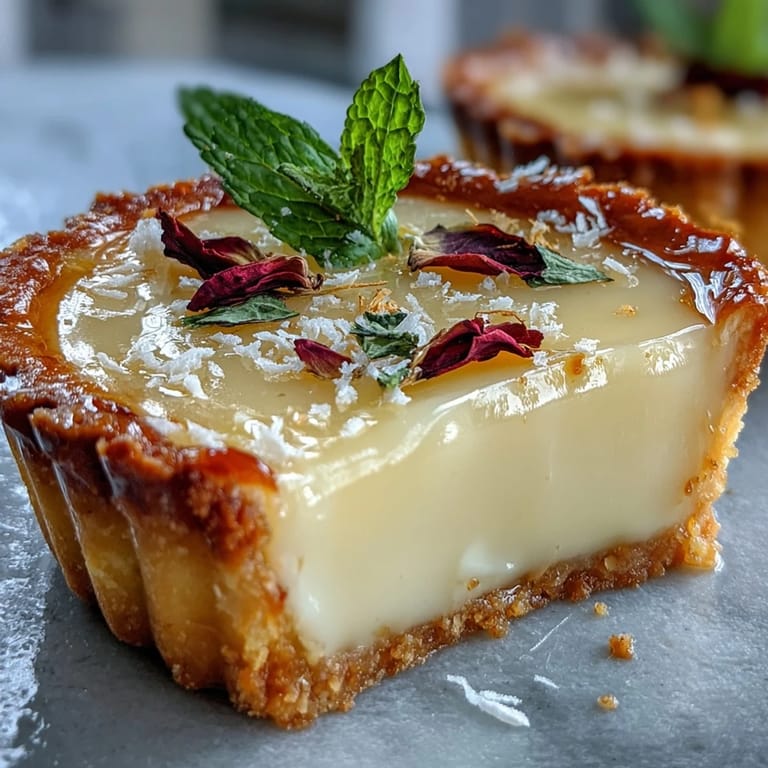 Silky lemon curd nestled in a crisp, buttery crust, adorned with delicate edible flowers for an elegant spring tart presentation.