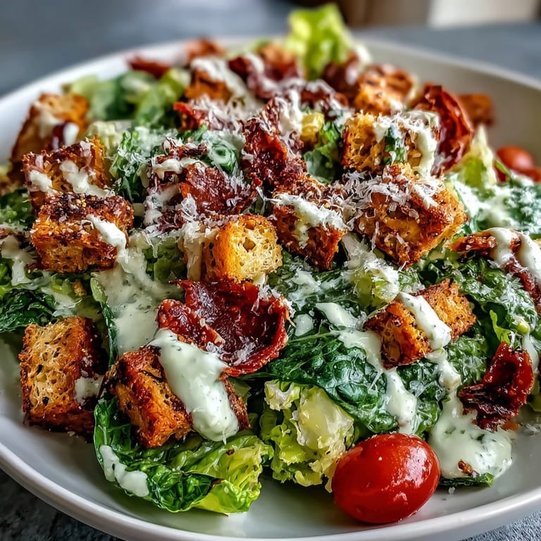 Enjoy this vibrant vegan Caesar salad, a satisfying meal with roasted chickpea crunch.