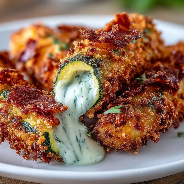 Delicious pickle fries, coated in spice and served with zesty dipping sauce.