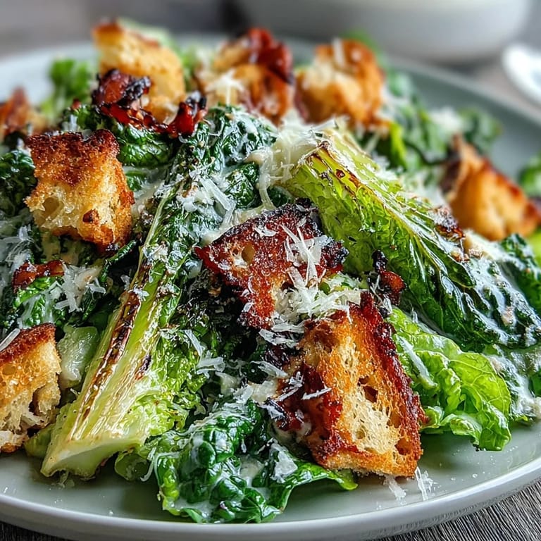 Easy Grilled Caesar Salad, a delicious summer side dish.