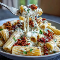 Creamy Marry Me Pasta with sun-dried tomatoes, garlic, and parmesan in a rich, velvety sauce.