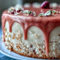 Stunning Bridal Shower Rosé Velvet Cake, showcasing a glistening gold drip detail.